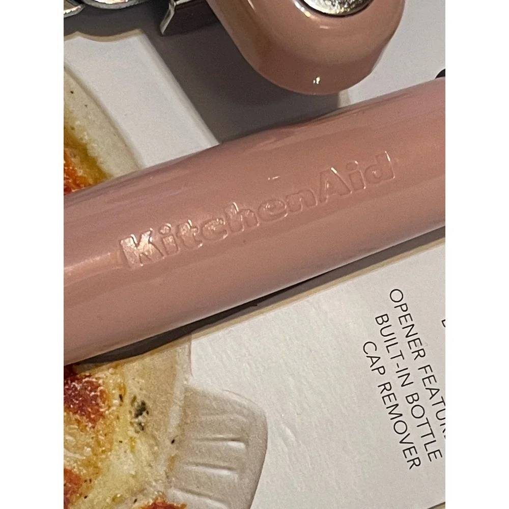 KitchenAid 2-Piece Can Opener and Euro Peeler Set Dried Rose Pink KQ388OHDRA New